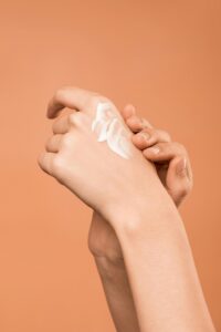 GIRL DOING SKINCARE